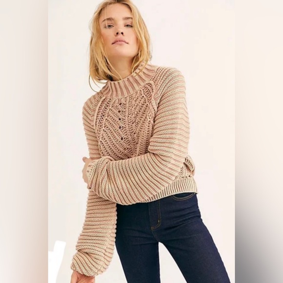 Free People Sweaters - Free People | Crop Sweater w High Neck, XS